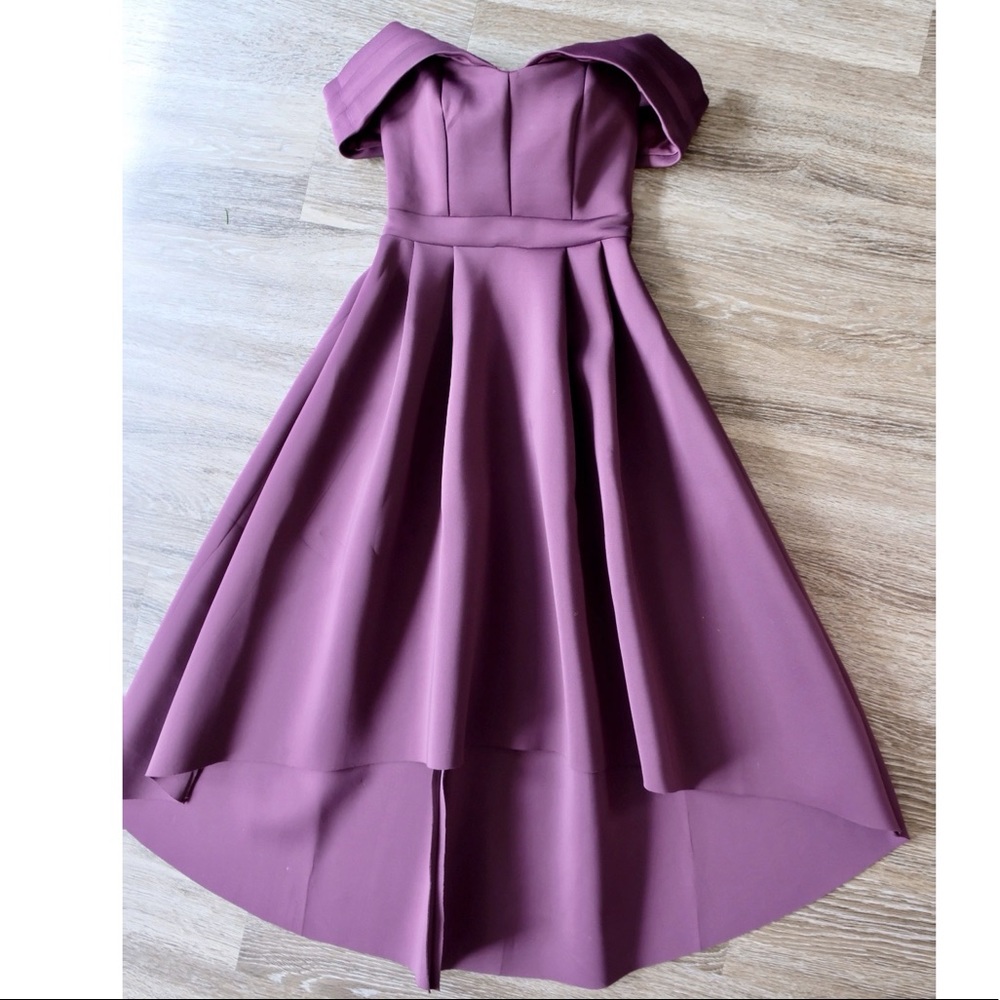 ASOS aubergine formal dress